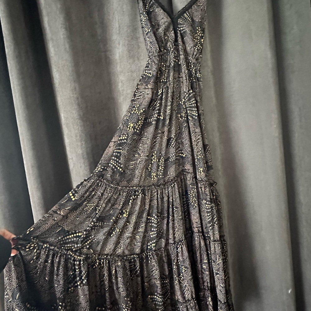 Elegant Black and Gold Women's Dress